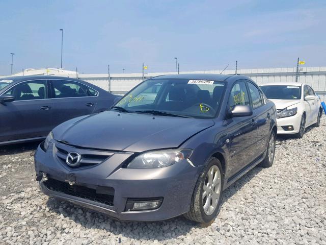 JM1BK323881782582 - 2008 MAZDA 3 S GRAY photo 2