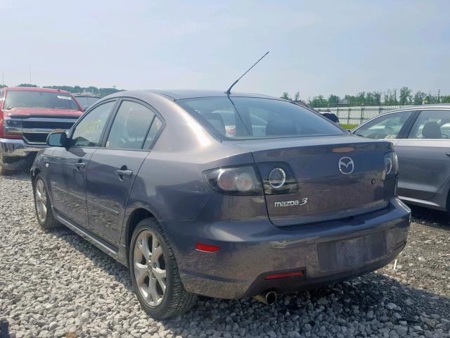 JM1BK323881782582 - 2008 MAZDA 3 S GRAY photo 3