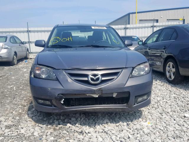 JM1BK323881782582 - 2008 MAZDA 3 S GRAY photo 9