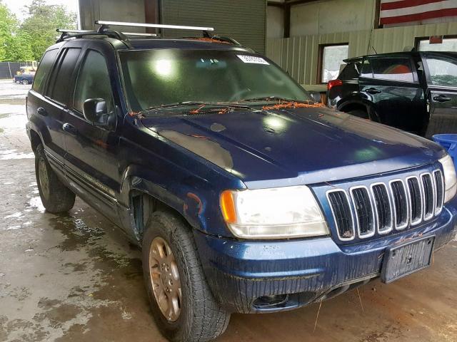 1J4GW58J52C167330 - 2002 JEEP GRAND CHER BLUE photo 1