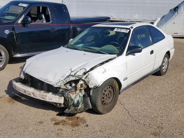 1HGEJ8244WL063502 - 1998 HONDA CIVIC EX WHITE photo 2