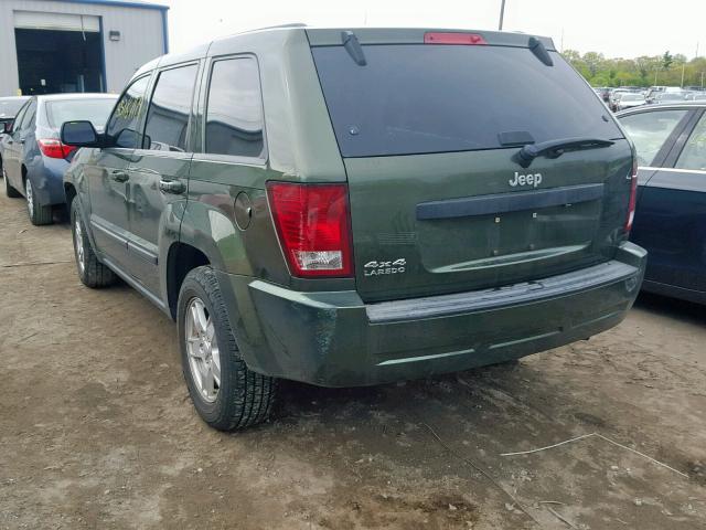 1J8GR48K27C605267 - 2007 JEEP GRAND CHER GREEN photo 3