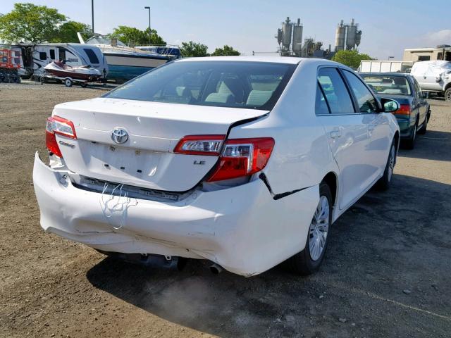 4T1BF1FK9EU379971 - 2014 TOYOTA CAMRY L WHITE photo 4