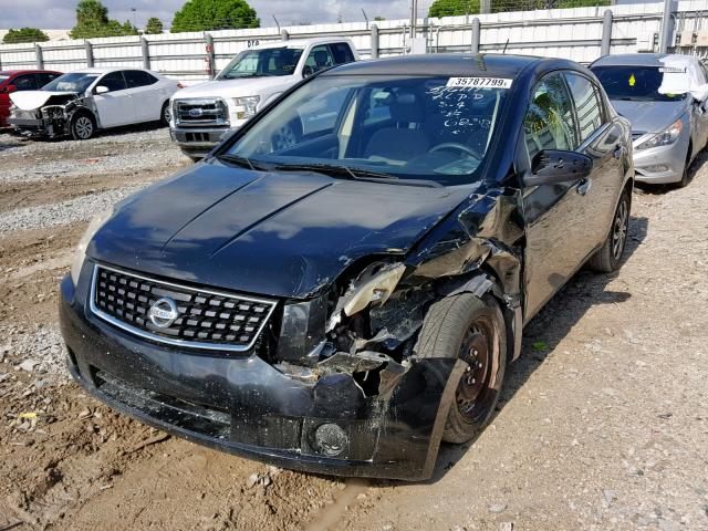 3N1AB61E58L646258 - 2008 NISSAN SENTRA 2.0 BLACK photo 2