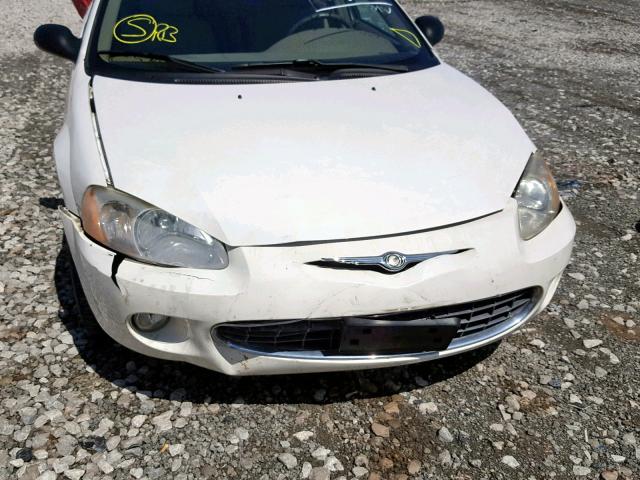 1C3EL56R32N171741 - 2002 CHRYSLER SEBRING LX WHITE photo 9