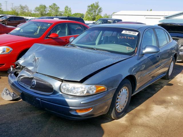 1G4HP54K52U274406 - 2002 BUICK LESABRE CU BLUE photo 2