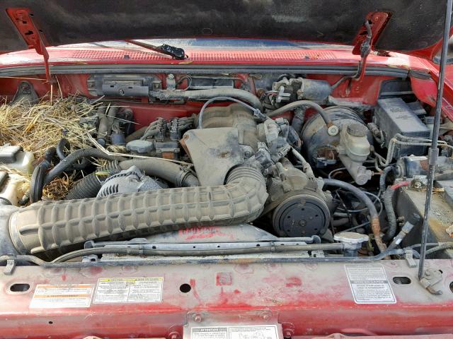 4F4CR17X1TTM19013 - 1996 MAZDA B4000 CAB RED photo 7