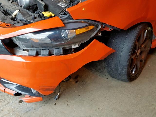 1C3CDFBB0FD316054 - 2015 DODGE DART SXT ORANGE photo 9