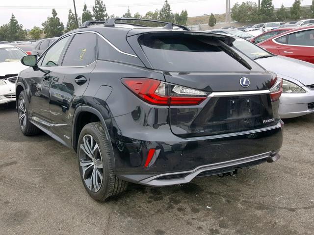 2T2BGMCA2HC016567 - 2017 LEXUS RX 450H BLACK photo 3