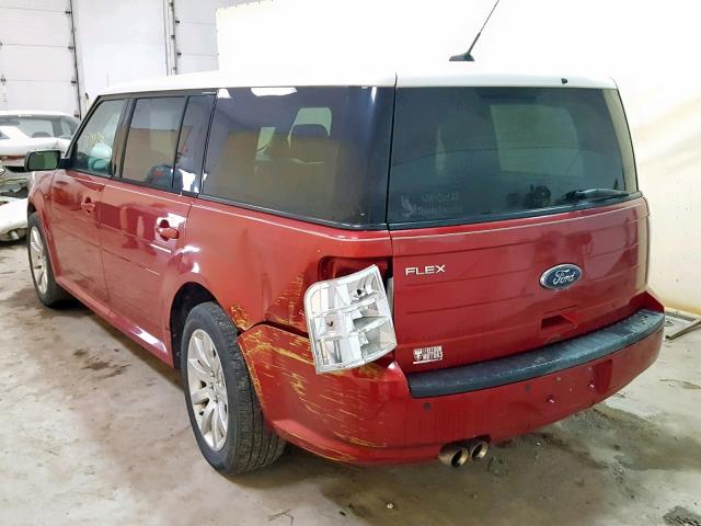 2FMDK51C99BA62120 - 2009 FORD FLEX SE BURGUNDY photo 3