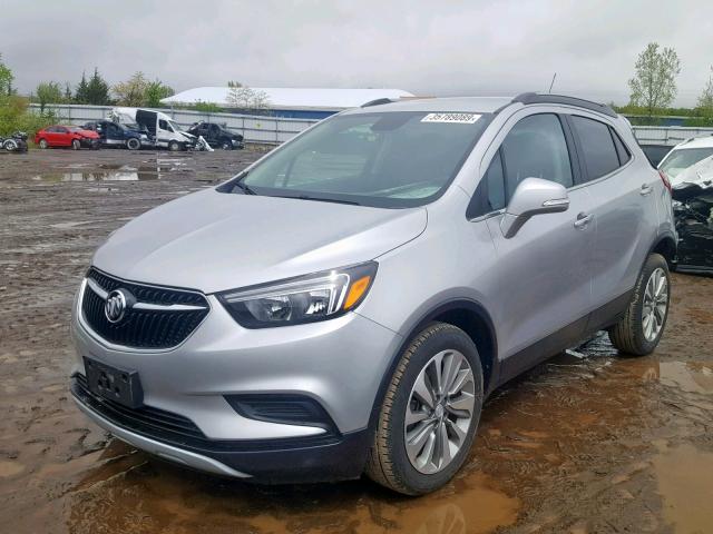 KL4CJASB3HB069421 - 2017 BUICK ENCORE PRE SILVER photo 2