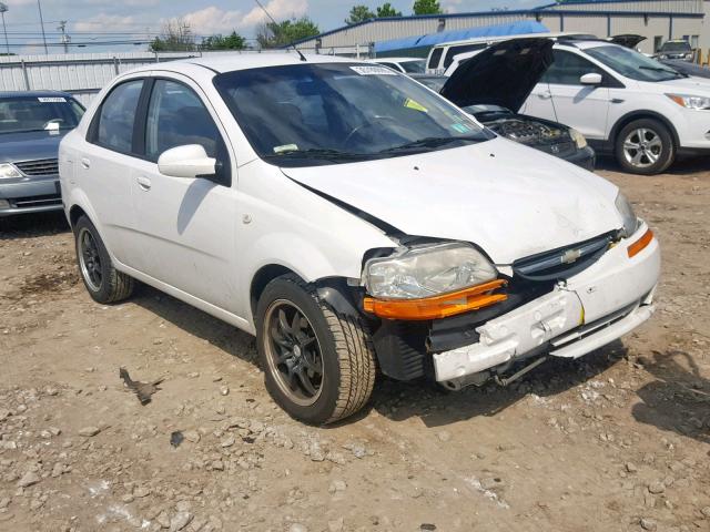 KL1TD56616B568952 - 2006 CHEVROLET AVEO BASE Ақ фото 1