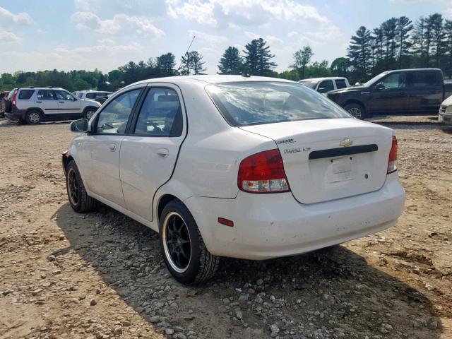 KL1TD56616B568952 - 2006 CHEVROLET AVEO BASE Ақ фото 3