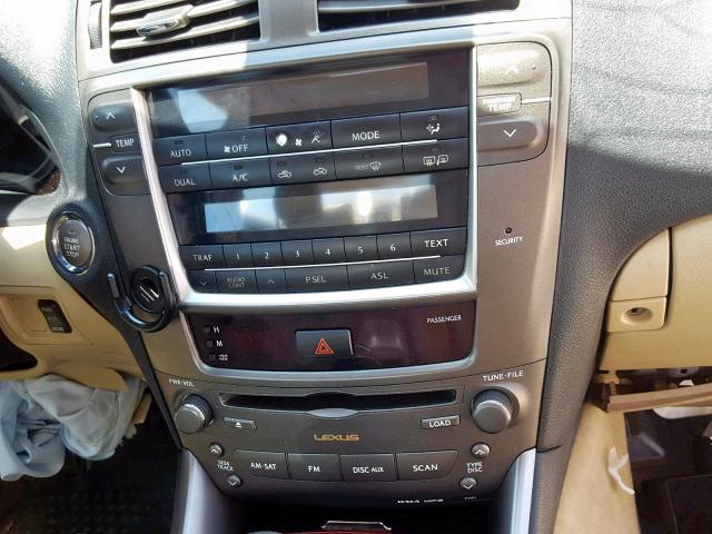 JTHCK262262007331 - 2006 LEXUS IS 250 WHITE photo 9