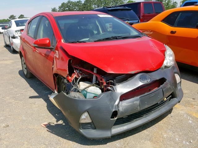 JTDKDTB33C1027360 - 2012 TOYOTA PRIUS C RED photo 1