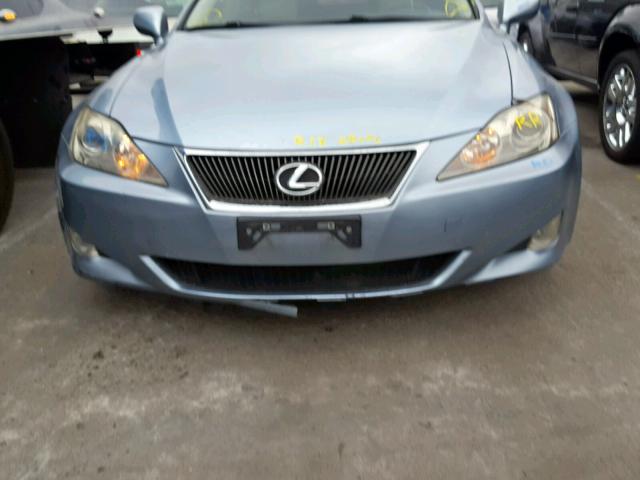 JTHBK262585058299 - 2008 LEXUS IS 250 BLUE photo 9