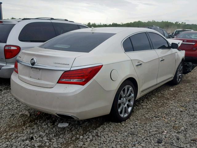 1G4GD5G35EF162982 - 2014 BUICK LACROSSE P WHITE photo 4