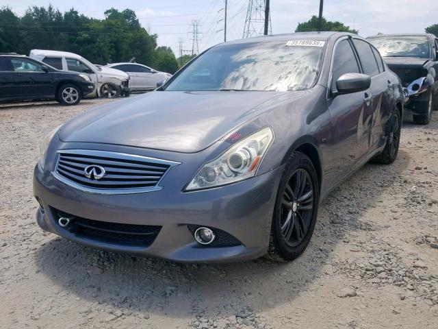 JN1CV6AP2AM407716 - 2010 INFINITI G37 BASE GRAY photo 2