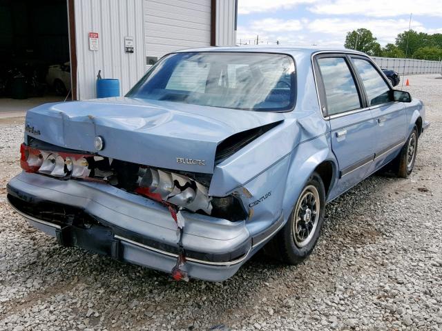 1G4AG54N0N6453845 - 1992 BUICK CENTURY SP BLUE photo 4