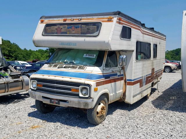 F44CF8V706931 - 1978 DODGE MOTORHOME WHITE photo 2