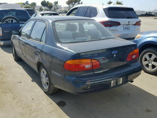 1Y1SK5285XZ447976 - 1999 CHEVROLET GEO PRIZM GREEN photo 3