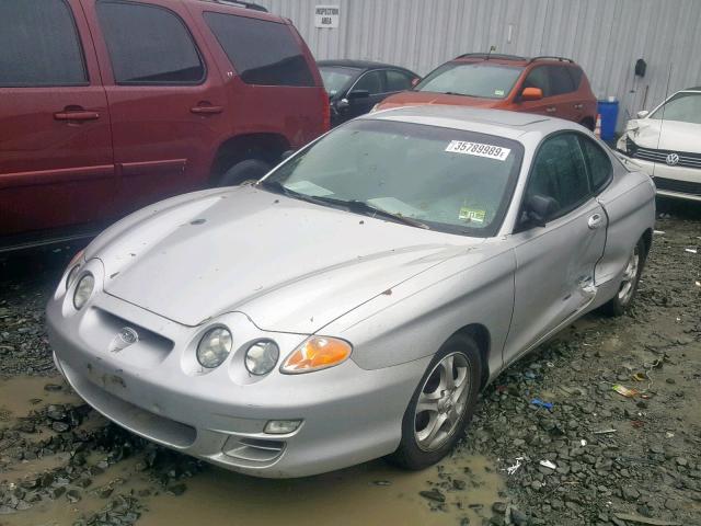 KMHJG25F11U233125 - 2001 HYUNDAI TIBURON SILVER photo 2