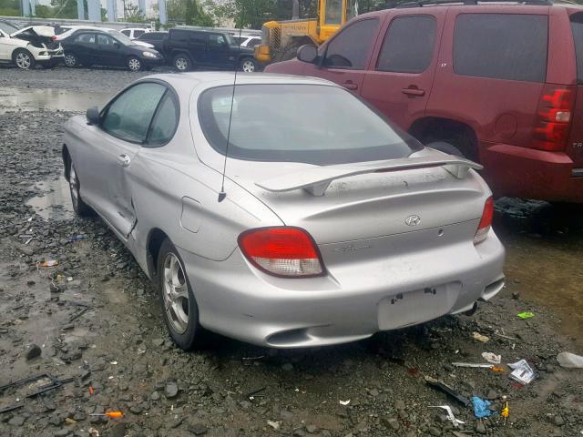 KMHJG25F11U233125 - 2001 HYUNDAI TIBURON SILVER photo 3