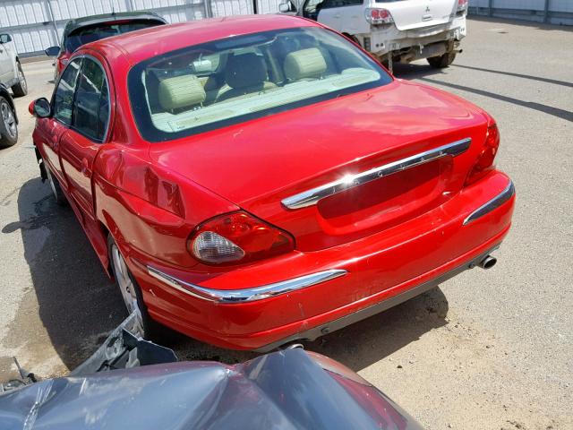 SAJEA51C44WD69167 - 2004 JAGUAR X-TYPE 3.0 RED photo 3