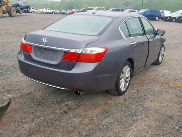 1HGCR2F86DA139658 - 2013 HONDA ACCORD EXL GRAY photo 4