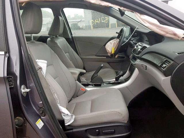 1HGCR2F86DA139658 - 2013 HONDA ACCORD EXL GRAY photo 5