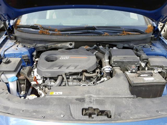 5NPE34AB5HH559417 - 2017 HYUNDAI SONATA SPO BLUE photo 7