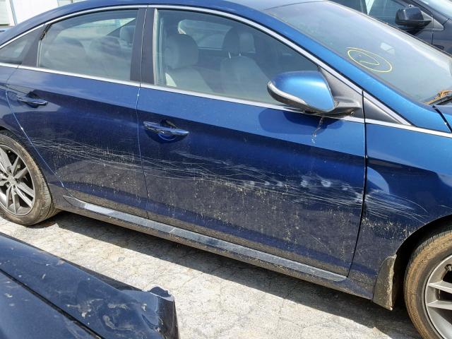 5NPE34AB5HH559417 - 2017 HYUNDAI SONATA SPO BLUE photo 9