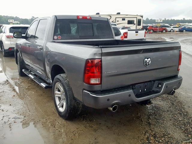 1C6RD6PT7CS324173 - 2012 DODGE RAM 1500 L GRAY photo 3