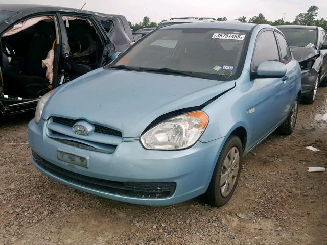 KMHCM3AC3AU159872 - 2010 HYUNDAI ACCENT BLU BLUE photo 2