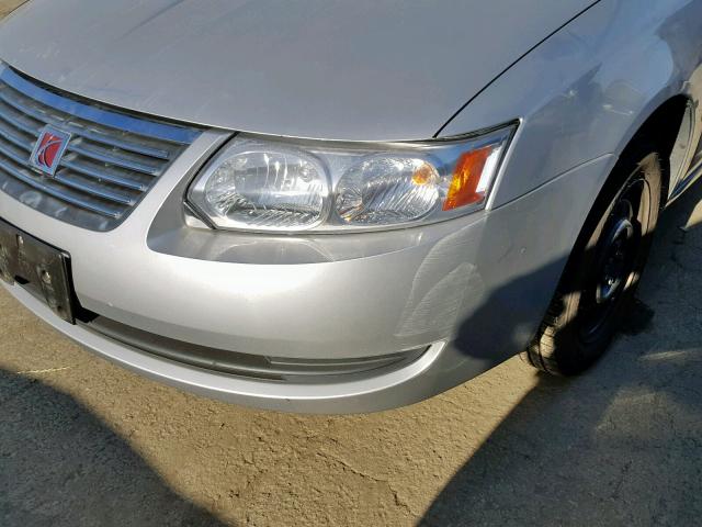 1G8AJ55F17Z197627 - 2007 SATURN ION LEVEL SILVER photo 9