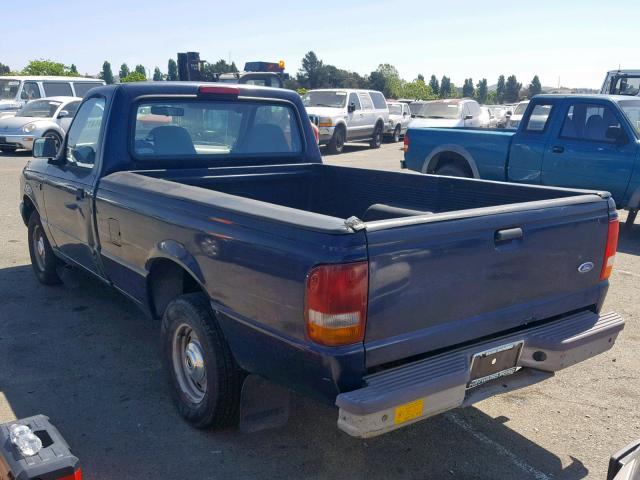 1FTCR10UXSUA38259 - 1995 FORD RANGER BLUE photo 3