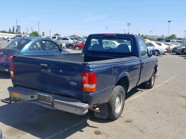 1FTCR10UXSUA38259 - 1995 FORD RANGER BLUE photo 4