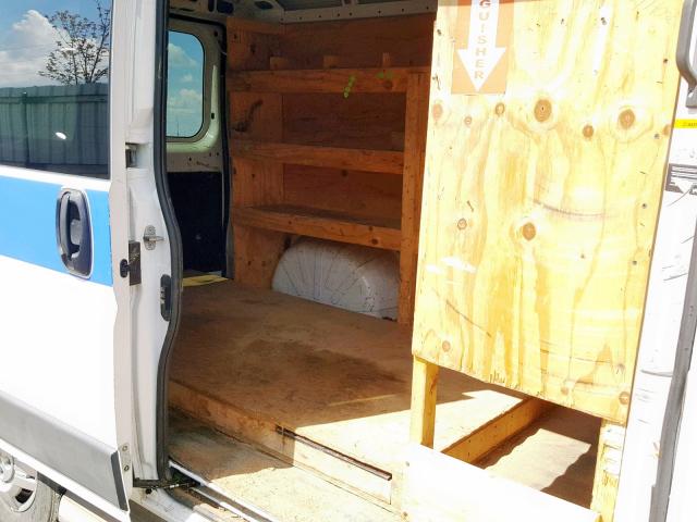 3C6TRVAG6GE116596 - 2016 RAM PROMASTER WHITE photo 6