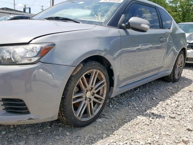 JTKJF5C73B3006619 - 2011 TOYOTA SCION TC GRAY photo 9