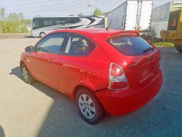 KMHCN3BC9AU171598 - 2010 HYUNDAI ACCENT SE RED photo 3