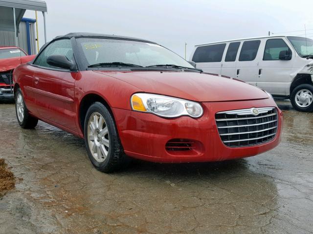 1C3EL75R86N169051 - 2006 CHRYSLER SEBRING GT RED photo 1