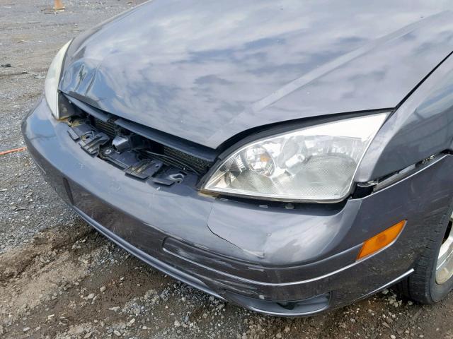 1FAFP34N87W181407 - 2007 FORD FOCUS ZX4 GRAY photo 9