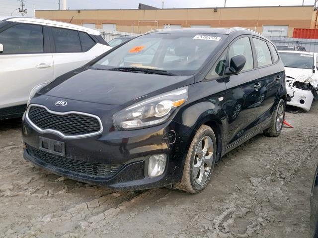 KNAHT8A35F7075596 - 2015 KIA RONDO BLACK photo 2