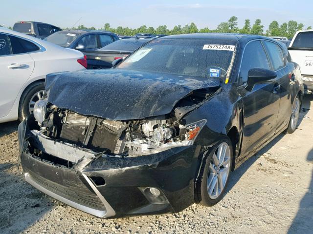 JTHKD5BH0E2181057 - 2014 LEXUS CT 200 BLACK photo 2