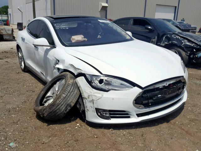 5YJSA1S13EFP50969 - 2014 TESLA MODEL S WHITE photo 1