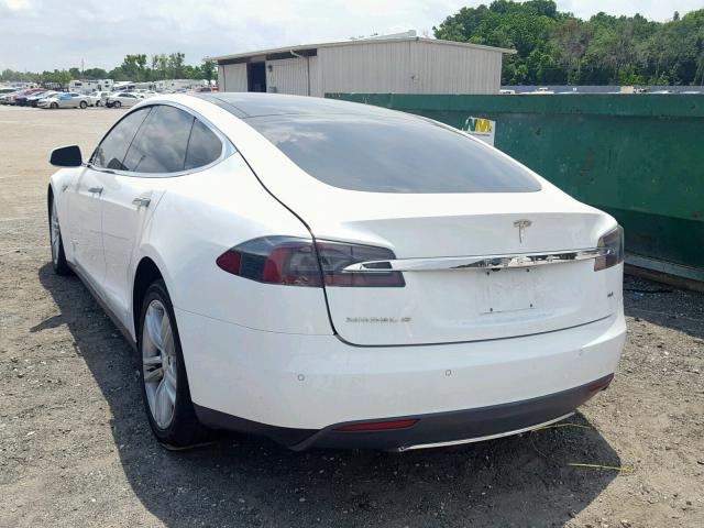 5YJSA1S13EFP50969 - 2014 TESLA MODEL S WHITE photo 3