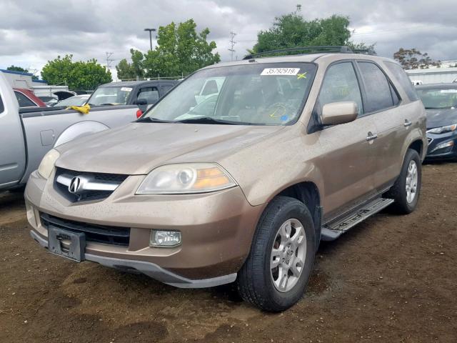 2HNYD18614H541625 - 2004 ACURA MDX TOURIN GOLD photo 2