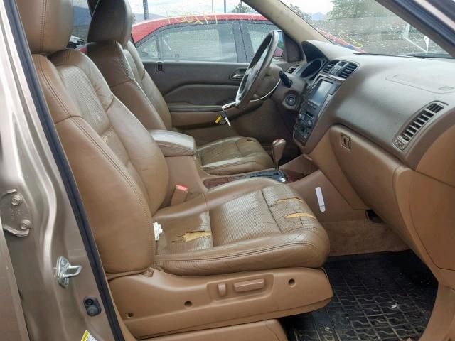 2HNYD18614H541625 - 2004 ACURA MDX TOURIN GOLD photo 5