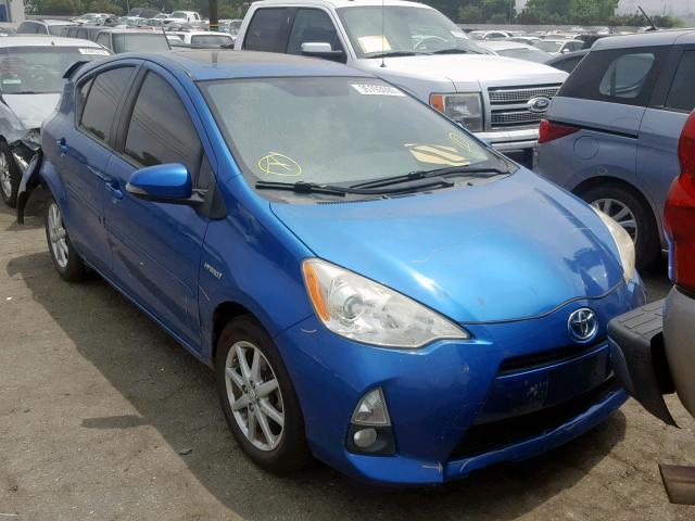 JTDKDTB36C1014781 - 2012 TOYOTA PRIUS C BLUE photo 1