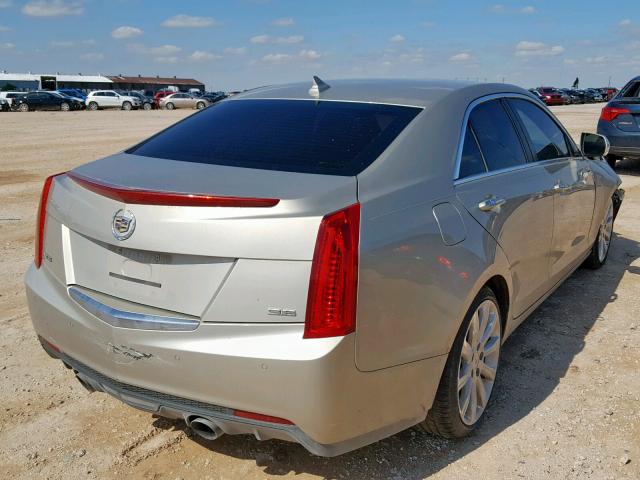 1G6AE5S33D0145875 - 2013 CADILLAC ATS PREMIU BEIGE photo 4